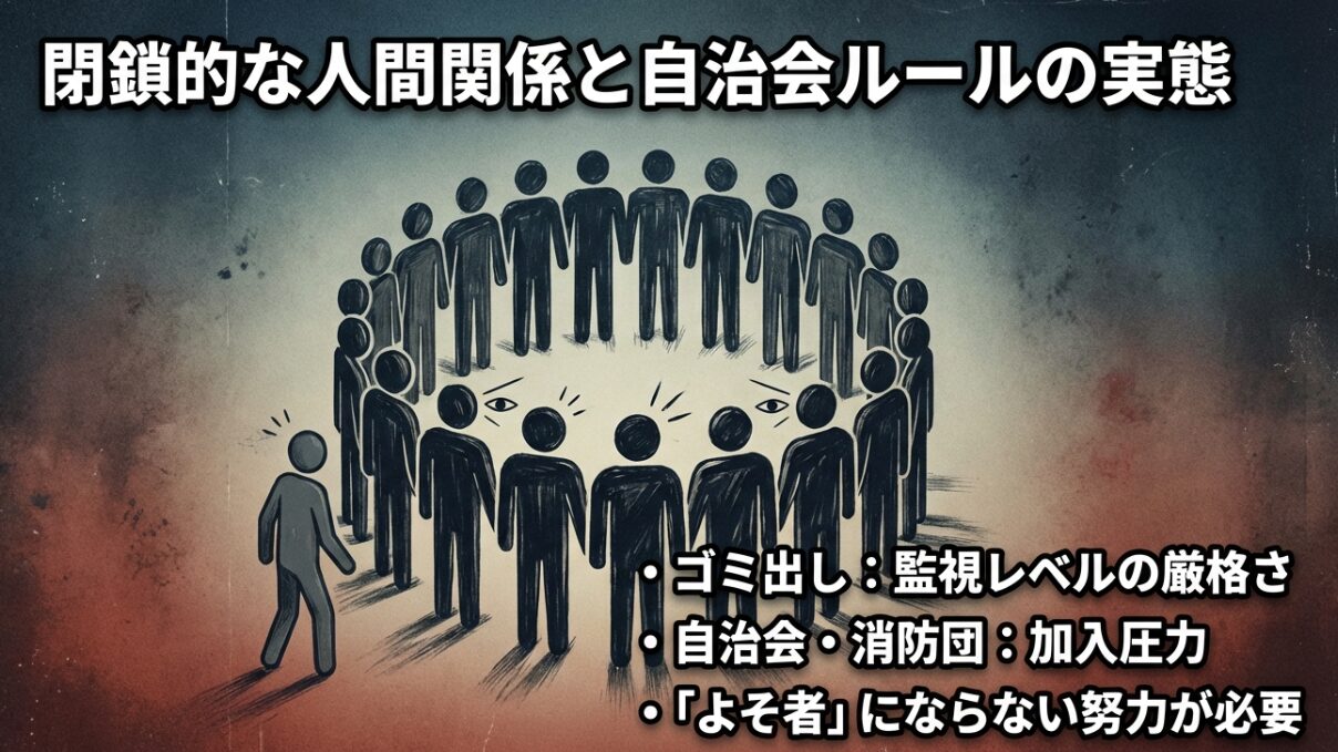 宮崎の地域コミュニティ:厳格なゴミ出しルールと自治会・消防団への加入圧力