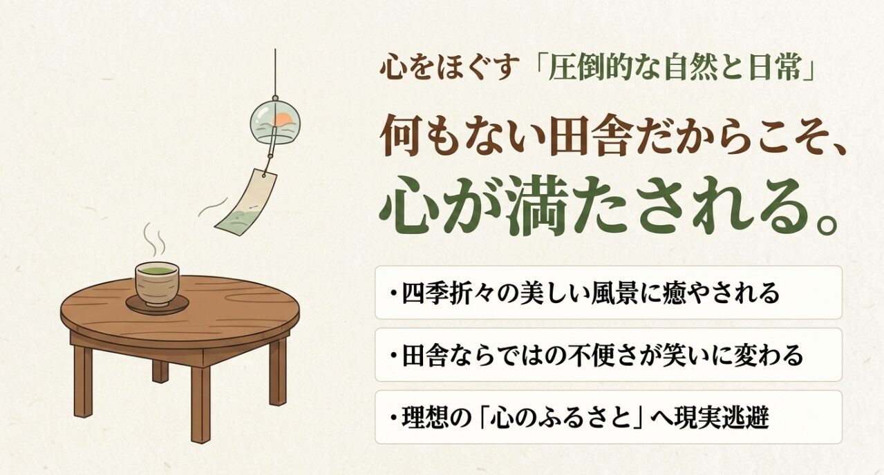 四季折々の美しい風景に癒やされ、理想の心のふるさとへ現実逃避できる日常系漫画
