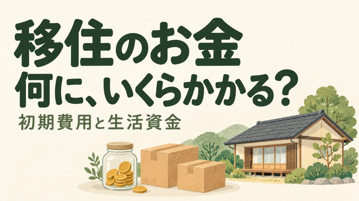 移住費用はいくら必要？初期費用と生活資金の目安